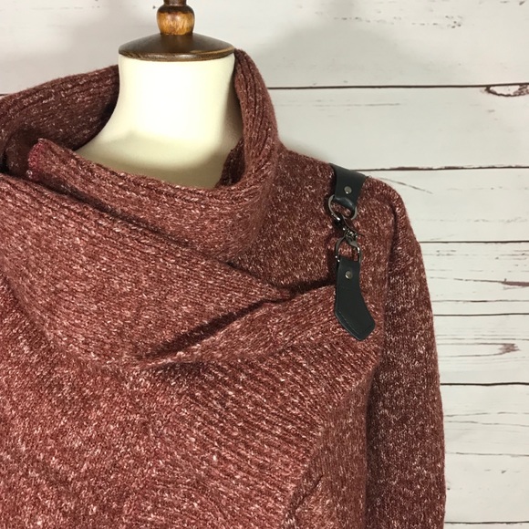 Shein Heathered Sweater Burnt Umber - Picture 3 of 4